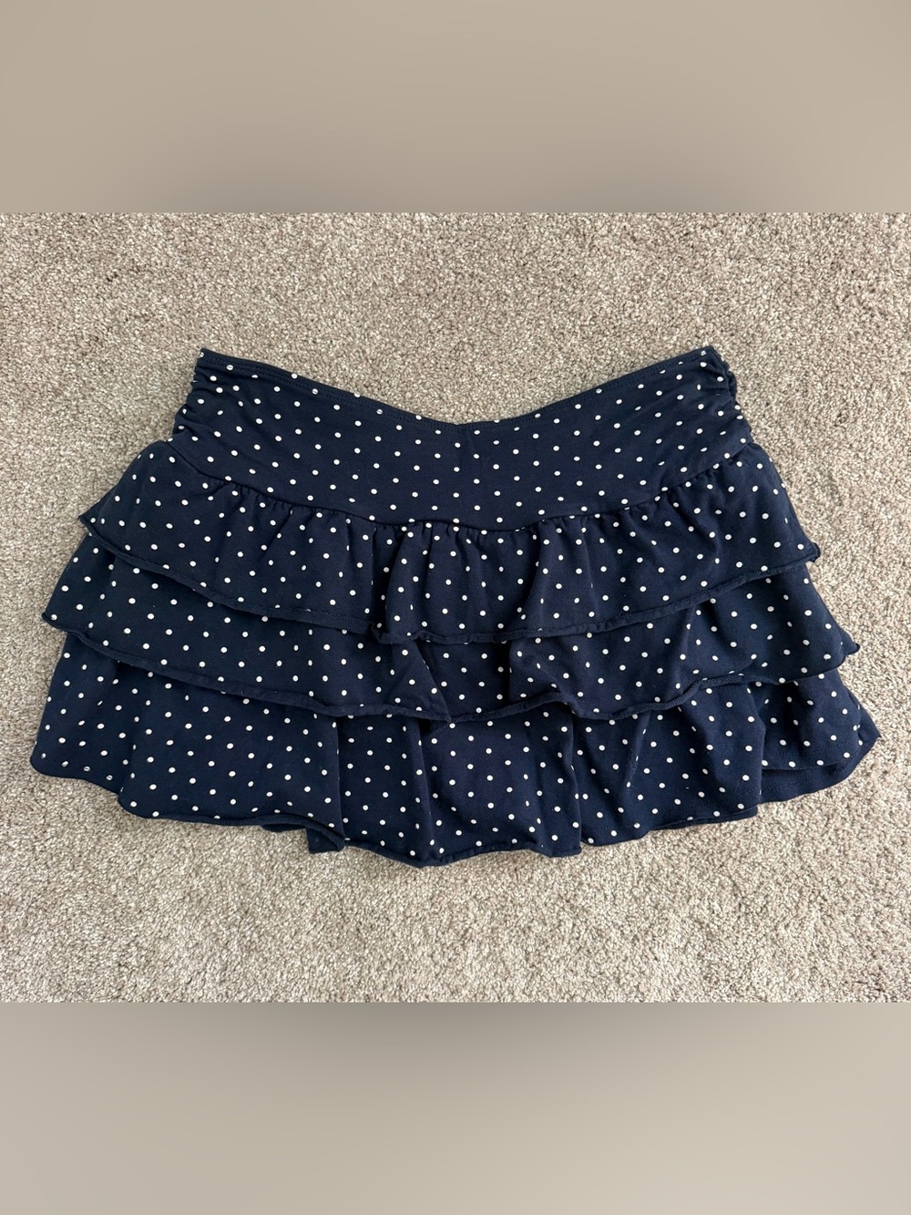 Aeropostal Polka Dot Ruffle Skort